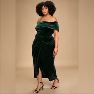 Emerald Green Velvet dress